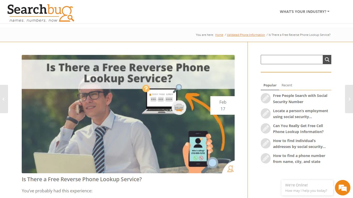 Is There a Free Reverse Phone Lookup Service? - Searchbug Blog